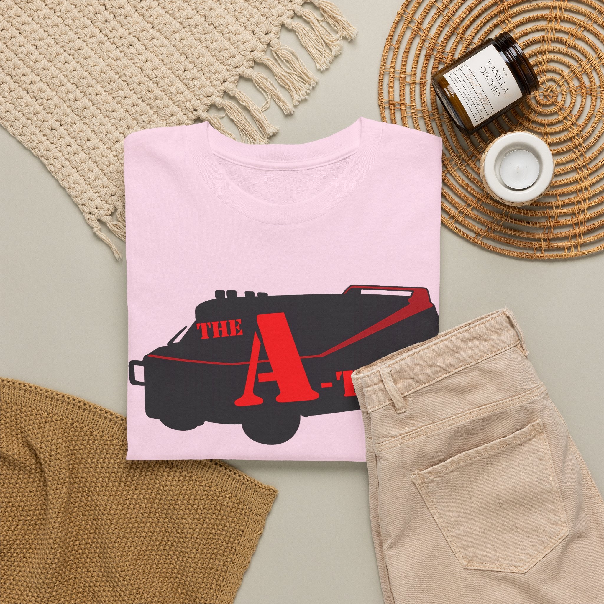 A-Team Van Graphic Tee — Retro Action TV Logo T-Shirt