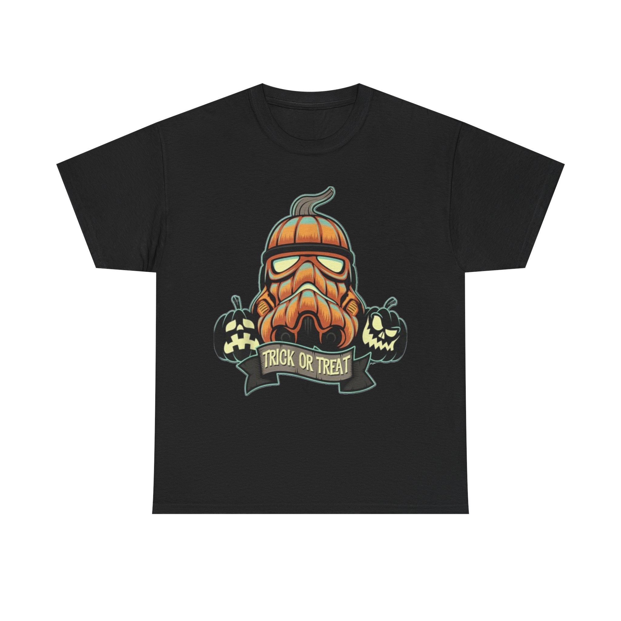 Halloween Pumpkin Mask T-Shirt — Trick or Treat Graphic Tee