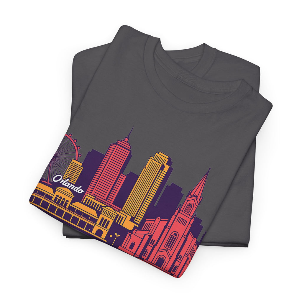 Orlando City Skyline T-Shirt — Colorful Urban Landmark Graphic Tee