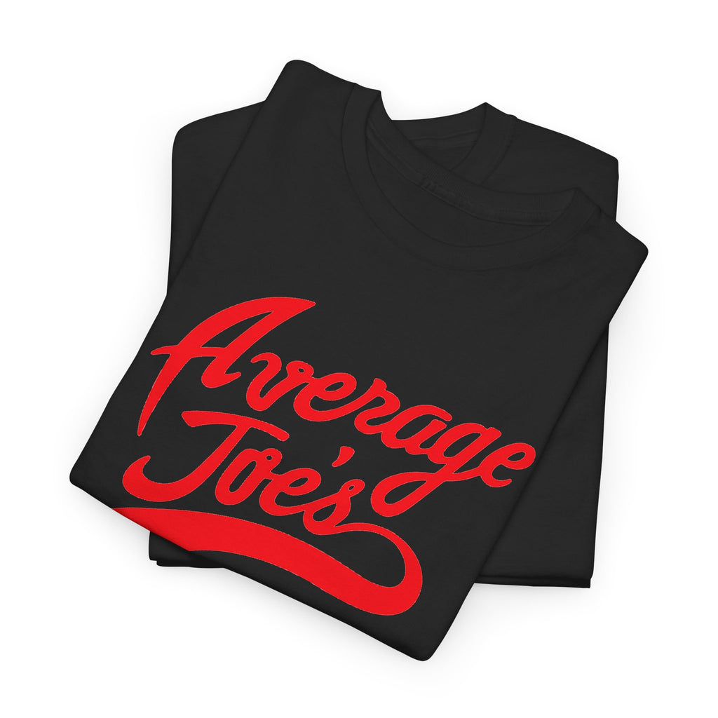 Average Joe's Graphic Tee — Retro Script White T-Shirt