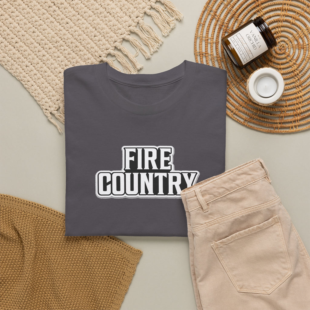 Fire Country Cotton T-Shirt — Bold Graphic Tee