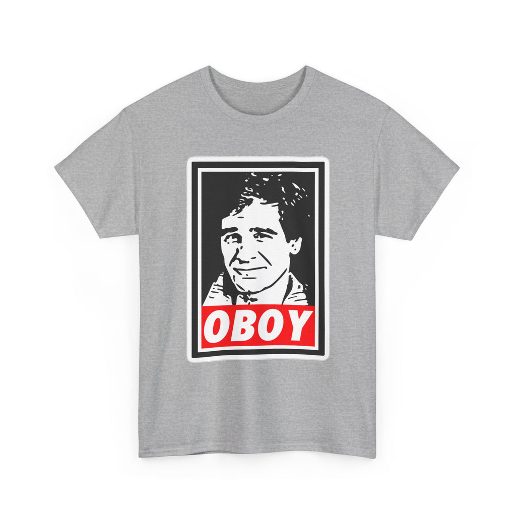 Oboy Quantum Leap Graphic Tee — Retro Pop Art Portrait T‑Shirt