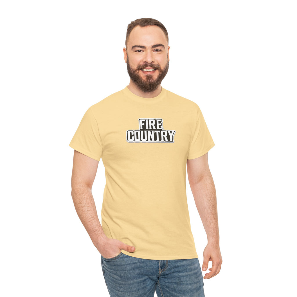 Fire Country Cotton T-Shirt — Bold Graphic Tee