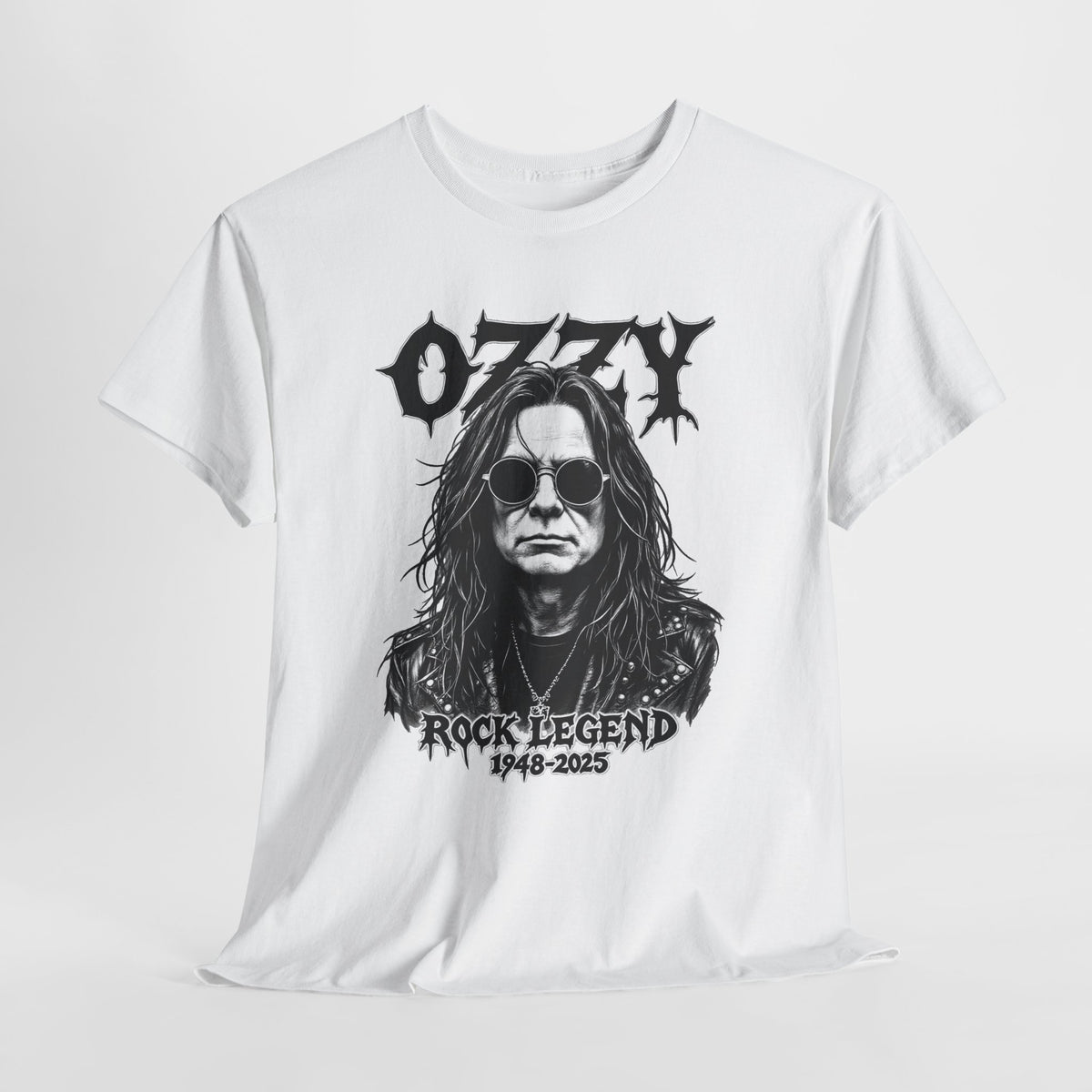Rock Legend Graphic Tee — "Ozzy" Memorial 1948–2025