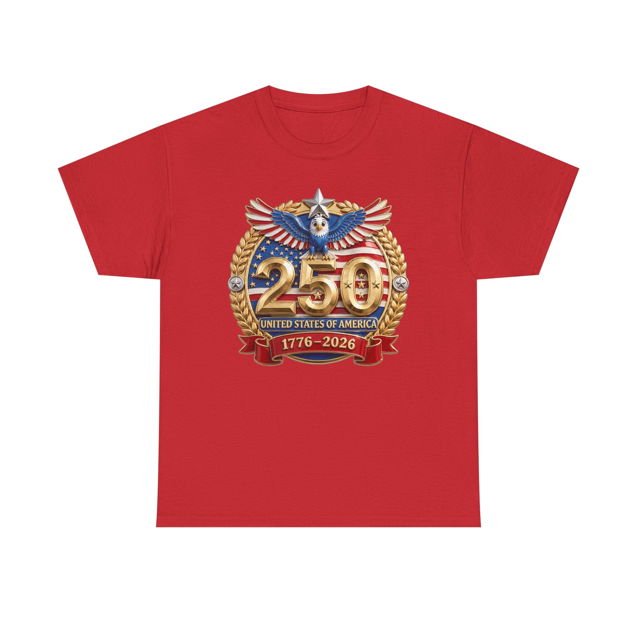 250th USA Anniversary T-Shirt – 1776–2026 Patriotic Eagle Emblem Tee