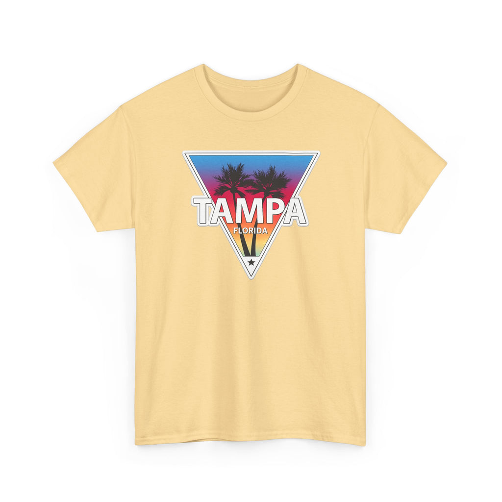 Tampa Retro Sunset Cotton T-Shirt