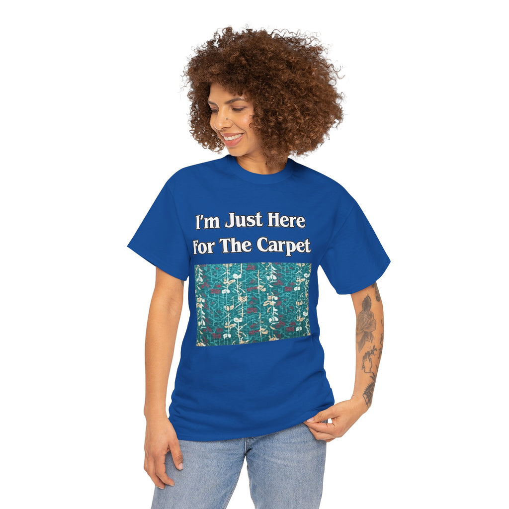 Orlando Airport Carpet Lover T-Shirt — "I'm Just Here For The Carpet" Graphic Tee