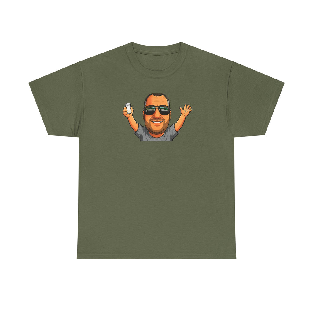 Is It Too Late To Be Good? Tee — Funny Graphic T‑Shirt with Smiling Character