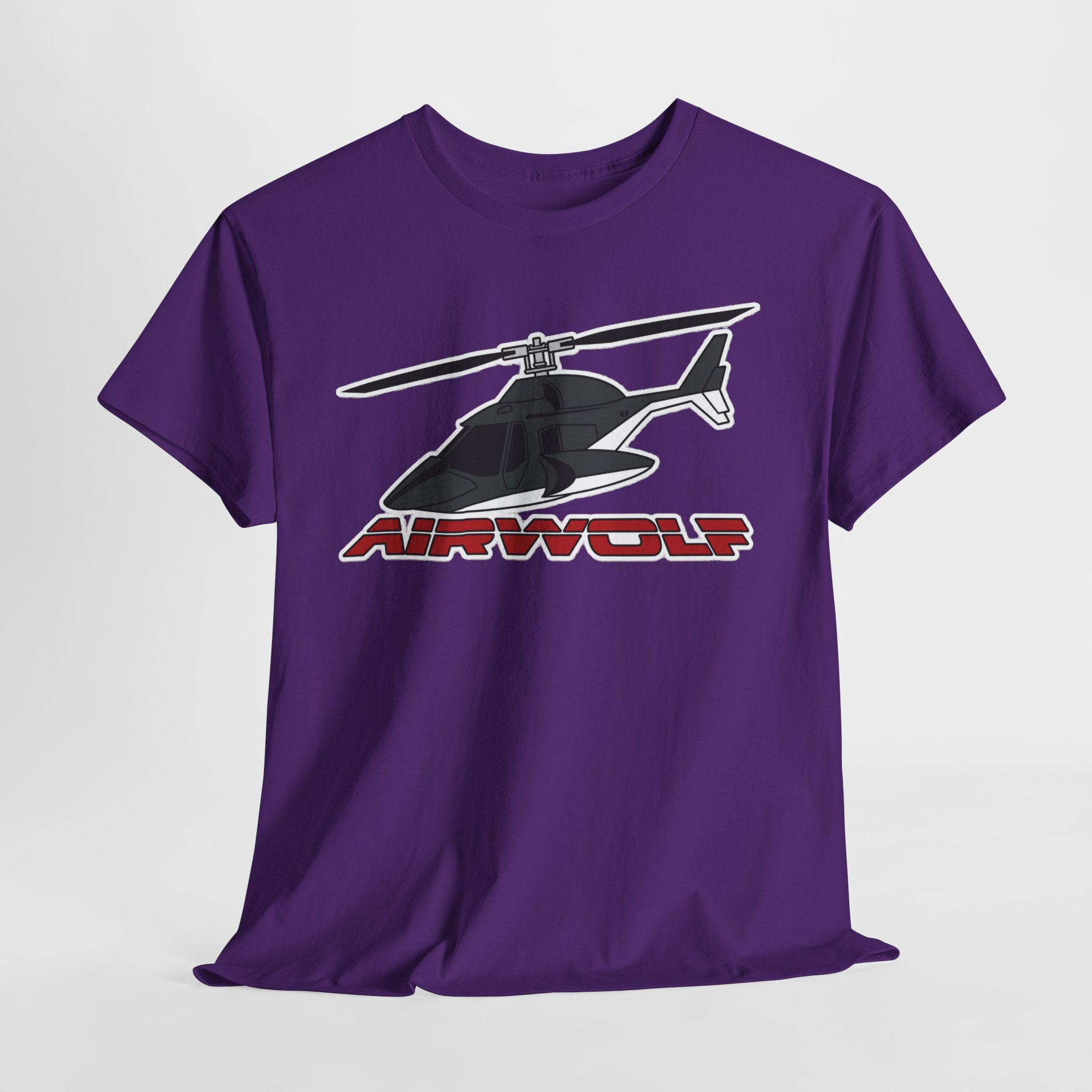 Helicopter Airwolf Tee — Retro Airwolf Logo Graphic T‑Shirt
