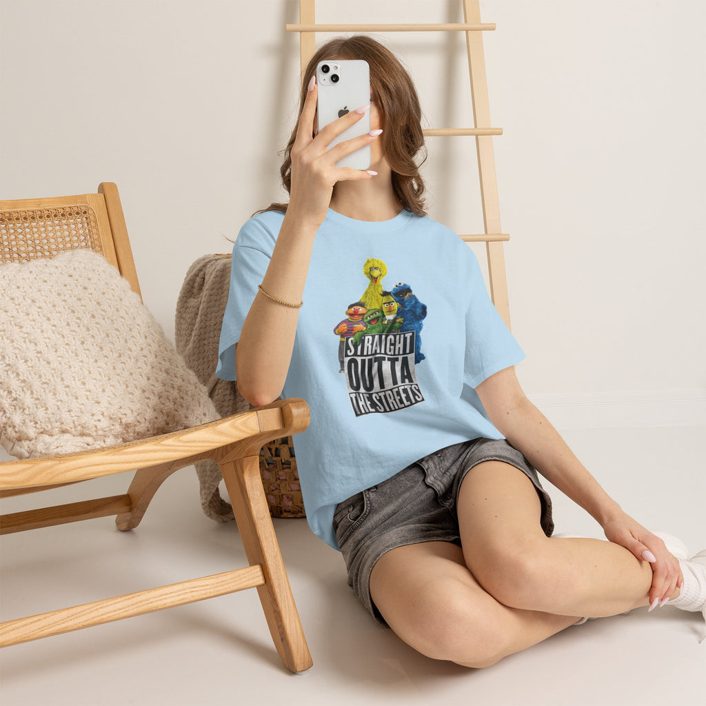 T-Shirt — "Straight Outta the Streets" Sesame Friends Graphic Tee