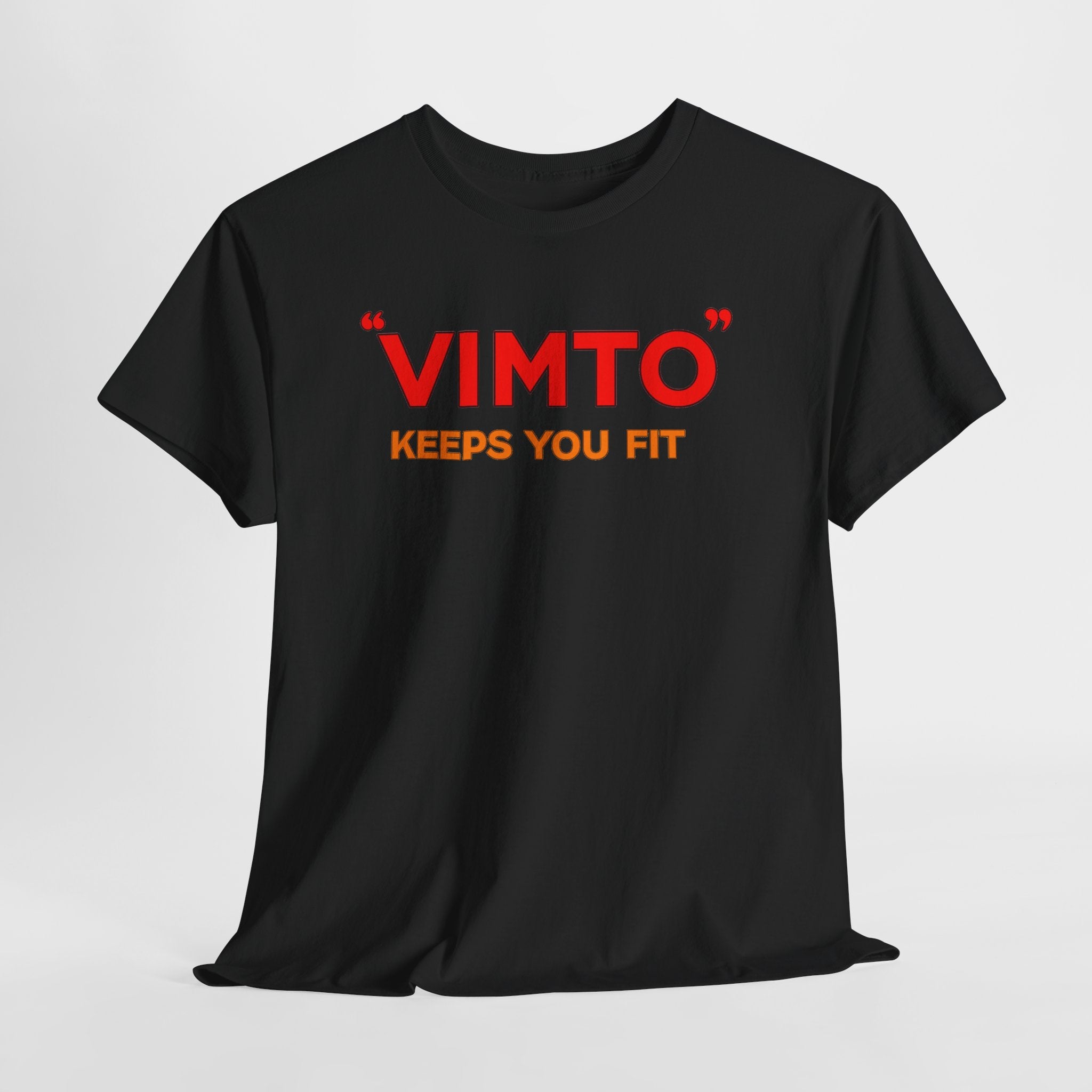 VIMTO "Keeps You Fit" Graphic Tee — Retro Beverage Logo T-Shirt