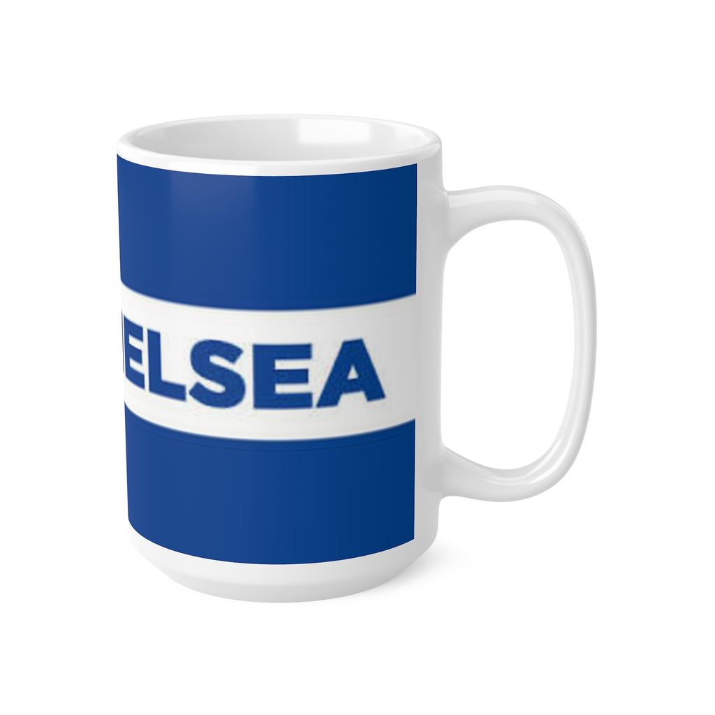 Chelsea Football Club Coffee Mug — Blue Crest Ceramic Mug (11oz & 15oz)