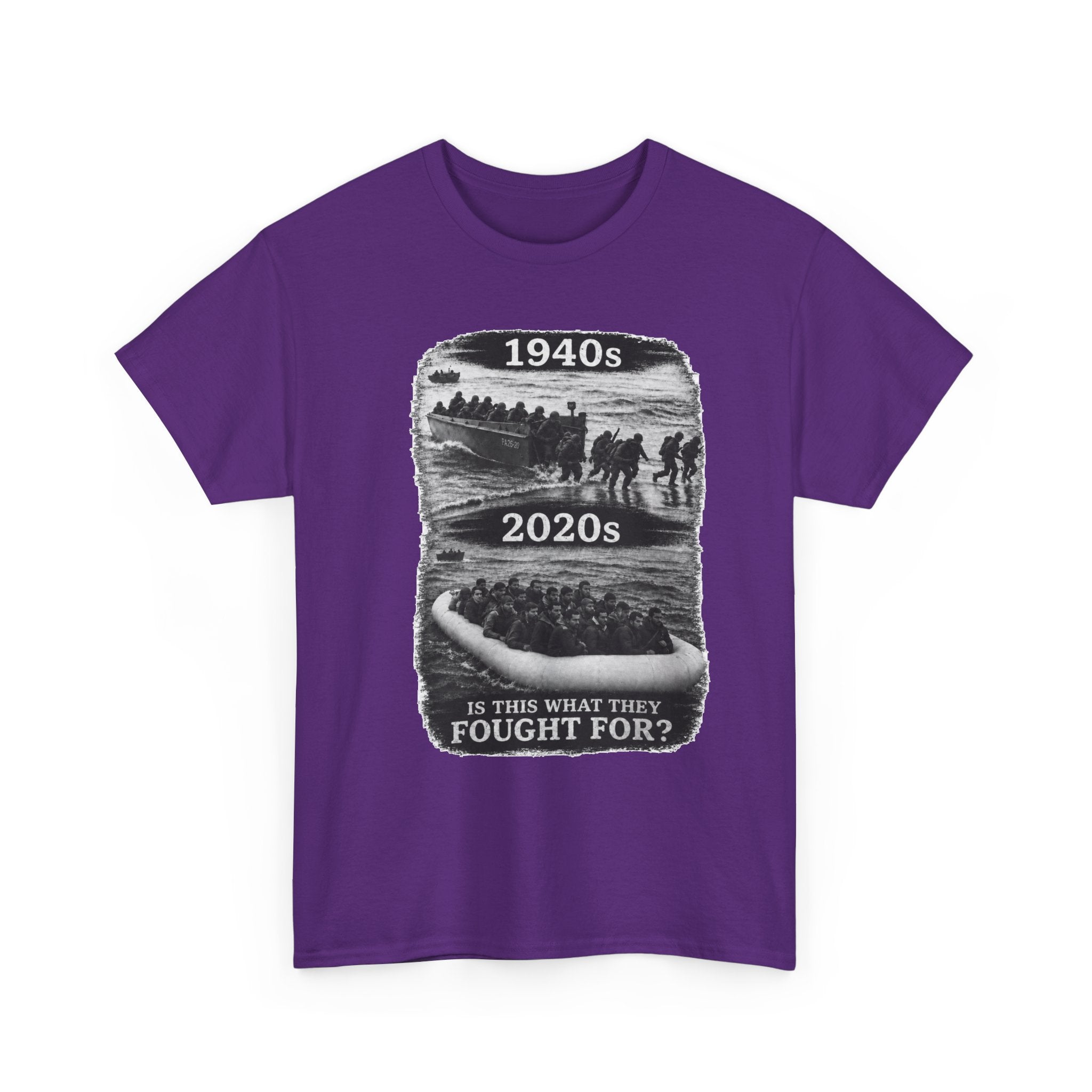 1940s vs 2020s Veterans Tribute Tee — "Is This What They Fought For?"
