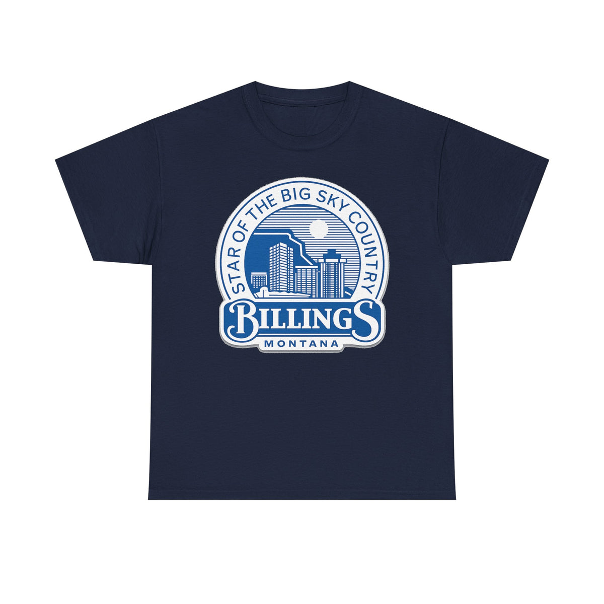 Billings Montana Tee — "Star of the Big Sky Country" Retro City Skyline T-Shirt
