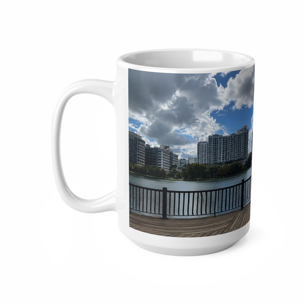 Orlando Lake Eola Waterfront Photo Mug – Scenic Lakefront Skyline Coffee Cup (11oz & 15oz)