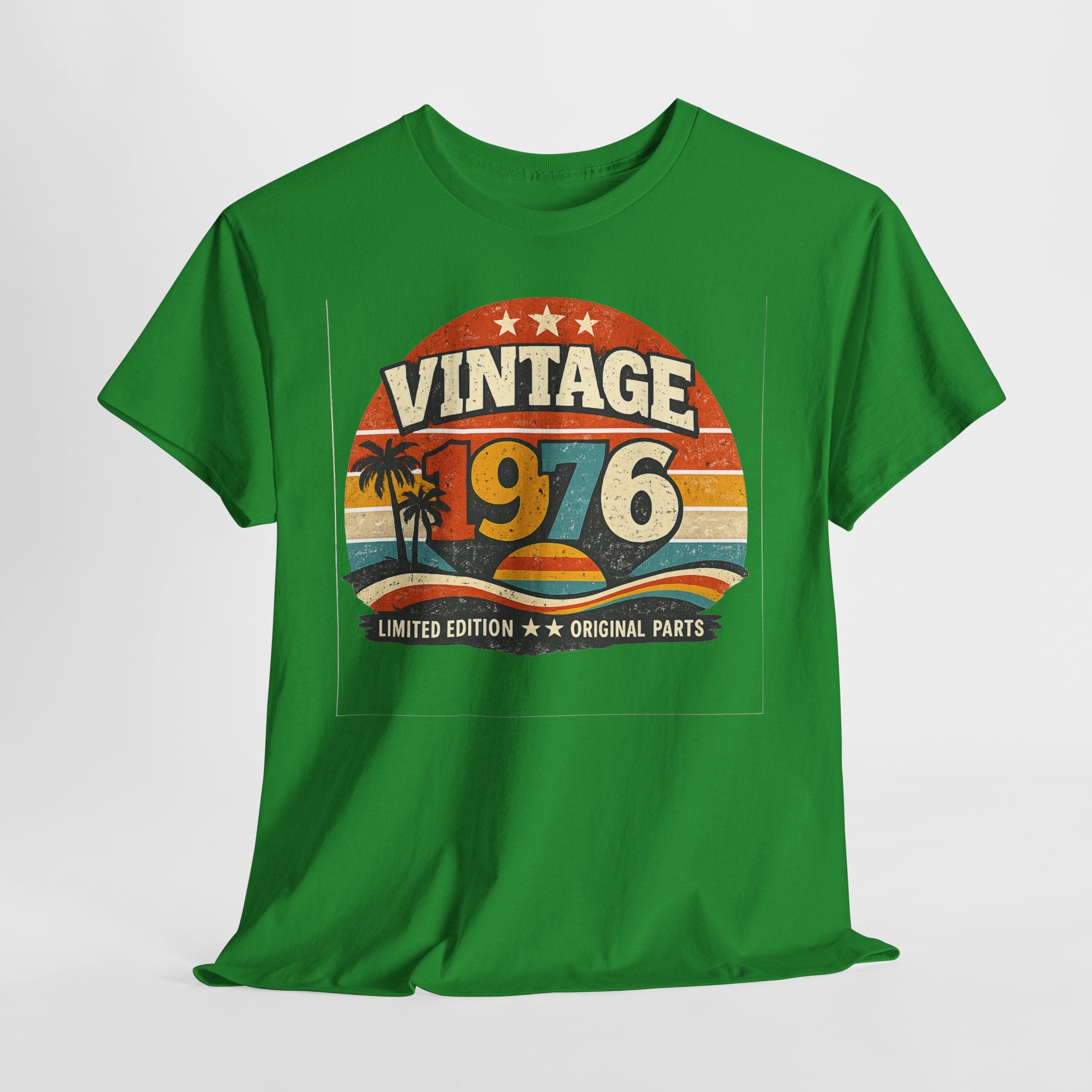 Vintage 1976 T-Shirt — Retro Beach Graphic "Vintage 1976" Birthday Tee