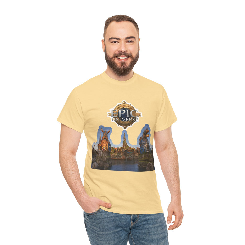 Epic Universe Theme Park T‑Shirt — Iconic Entrance Graphic Tee