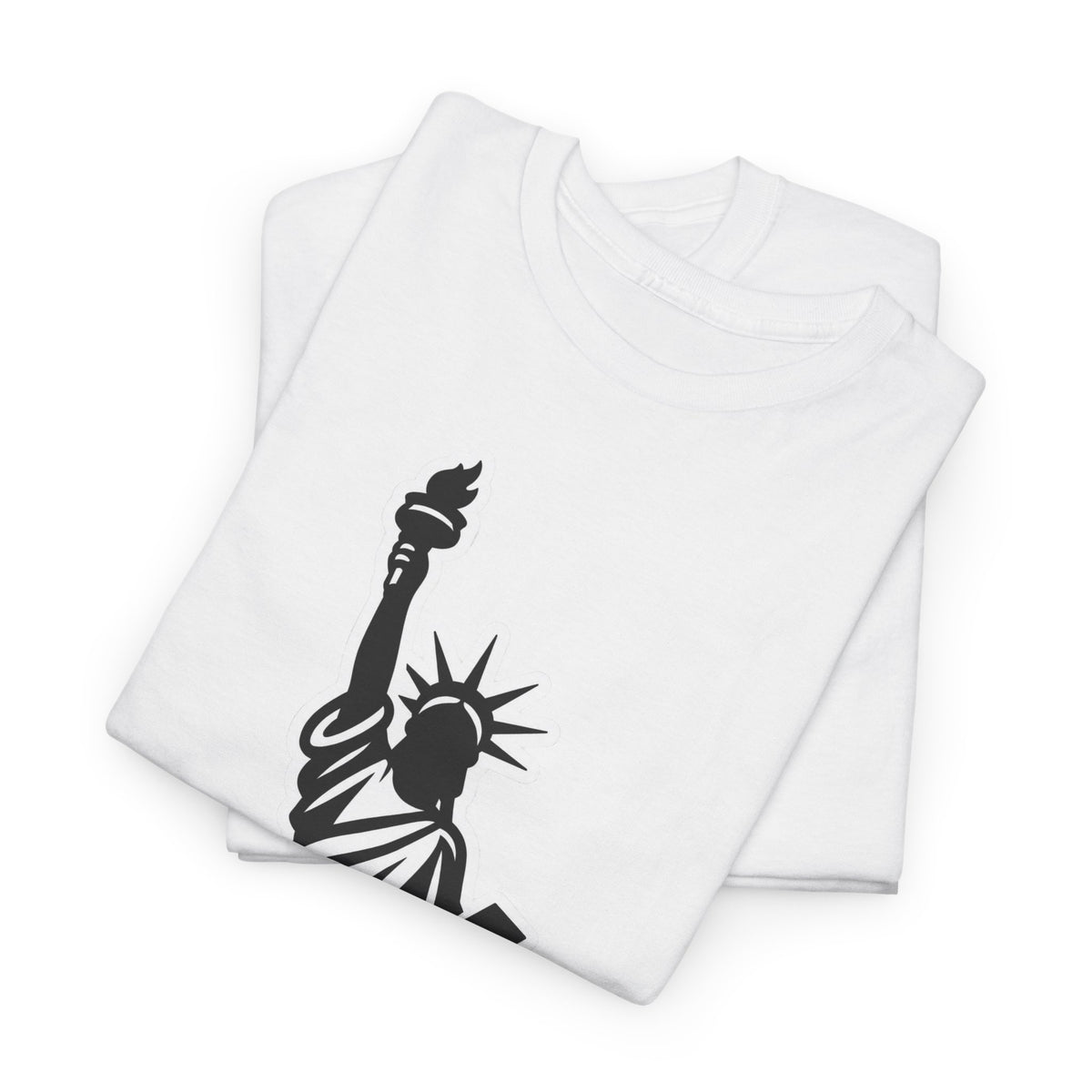 New York City Statue of Liberty Graphic Cotton T-Shirt / Tee