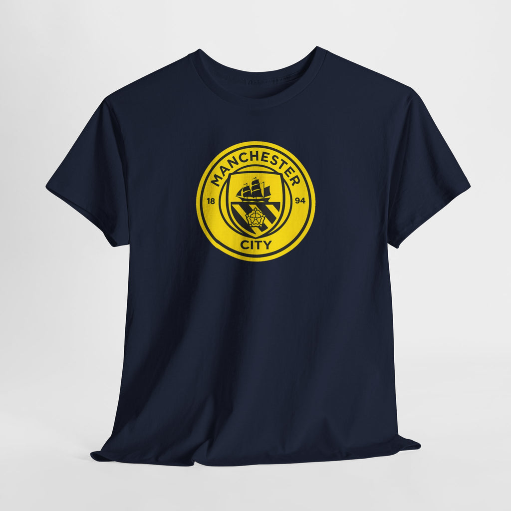 Manchester City Yellow Crest T-Shirt