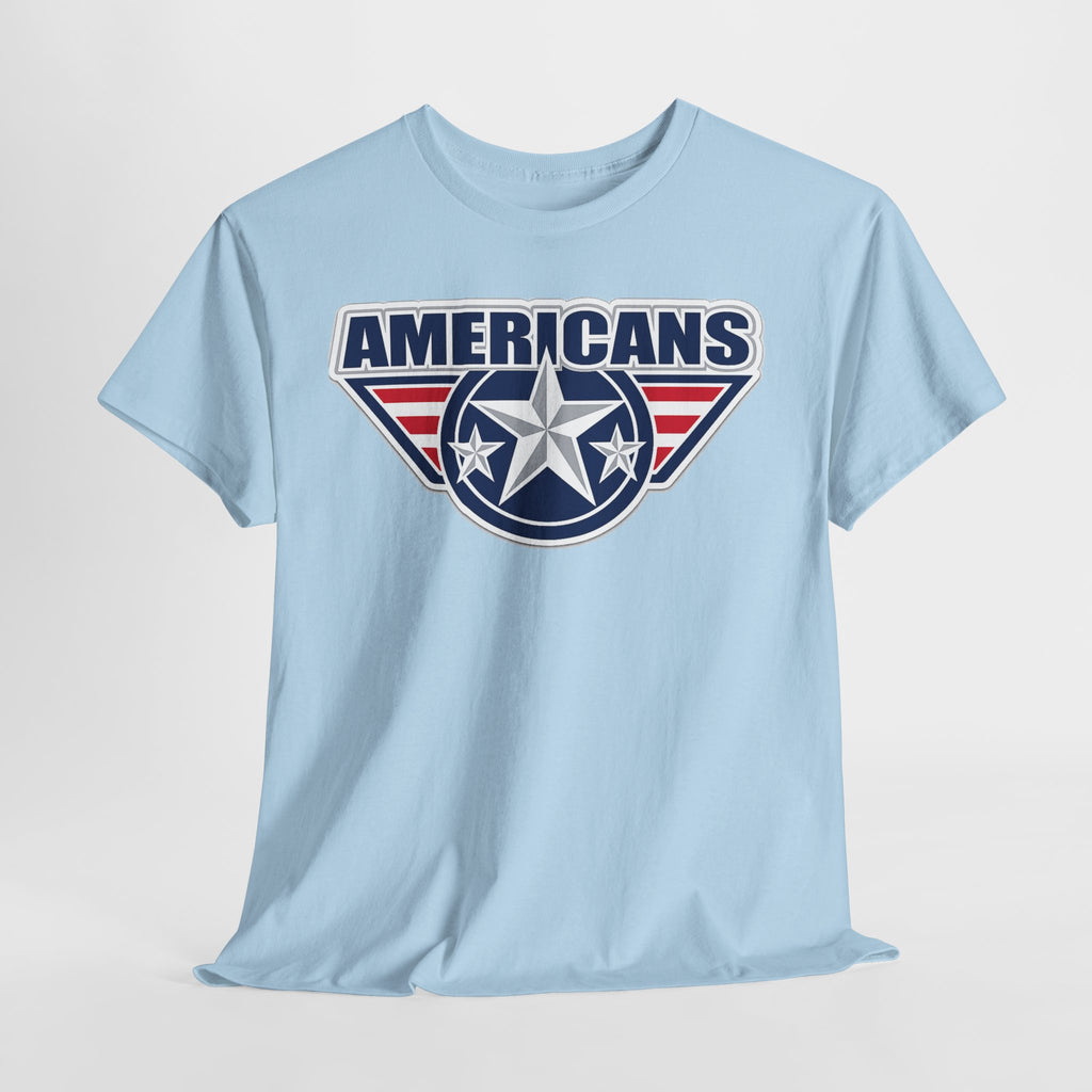 Americans Patriotic Star T‑Shirt — Red White Blue USA Graphic Tee
