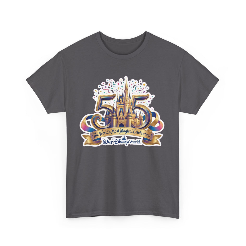 Disney World 50th Anniversary Castle Tee — 'The World's Most Magical Celebration' Souvenir T-Shirt