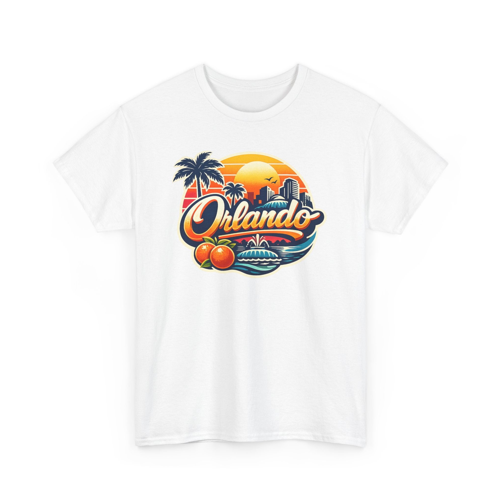 Orlando Retro Sunset T-Shirt — Vintage Florida Vacation Tee