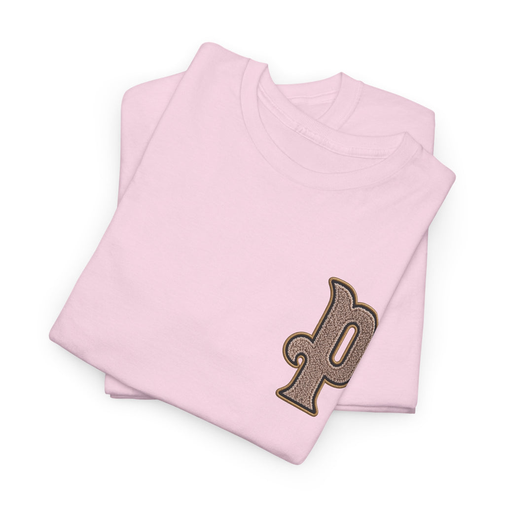 Retro 'p' Pep Inspired Manchester City Cotton Tee — Vintage Brown Monogram T-Shirt