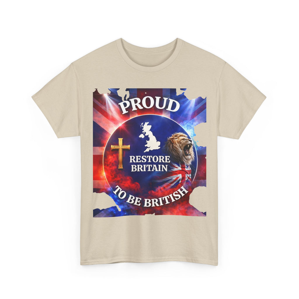 Proud to Be British Restore Britain Cotton T‑Shirt