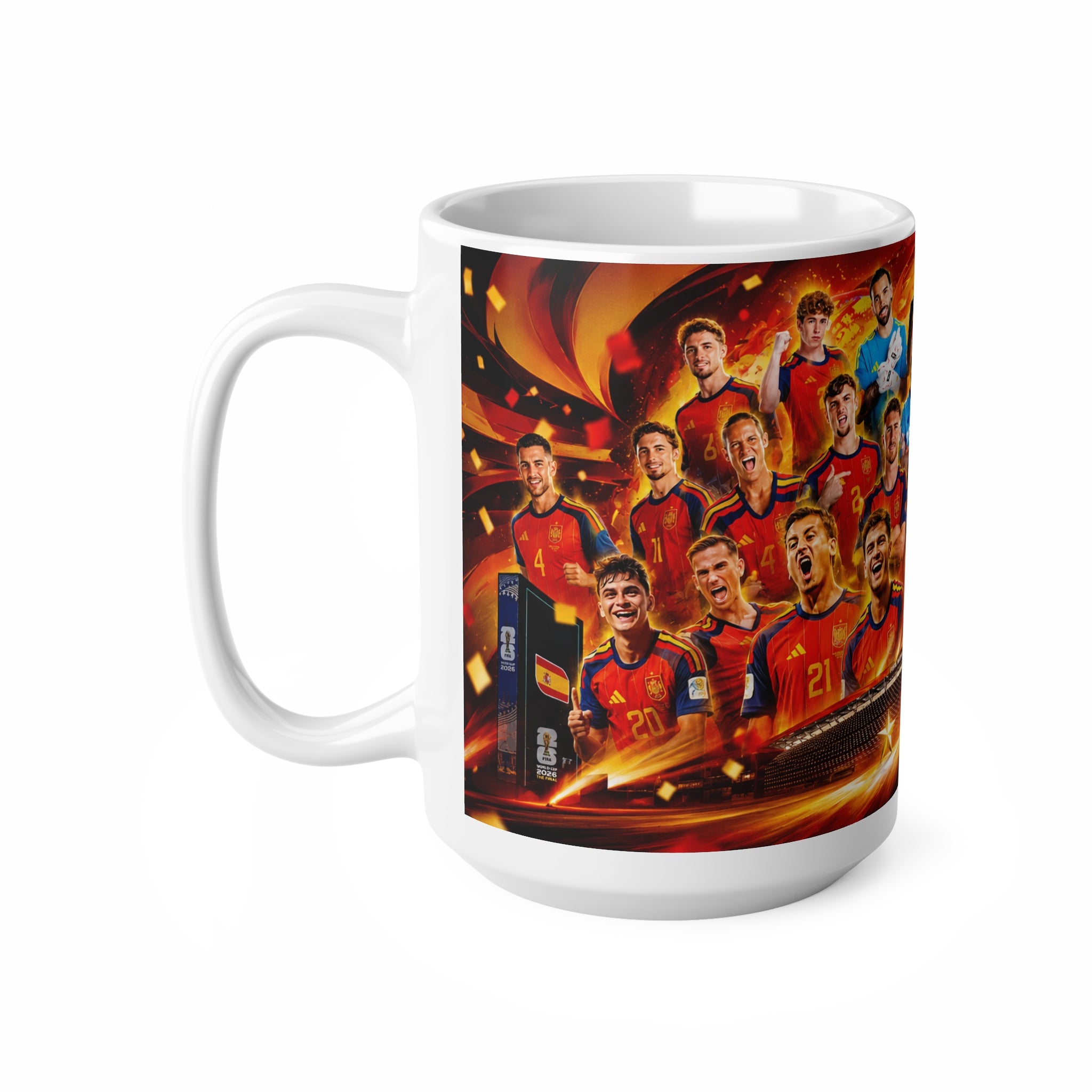 Spain World Cup Winners Team Photo Ceramic Mug – 11oz & 15oz