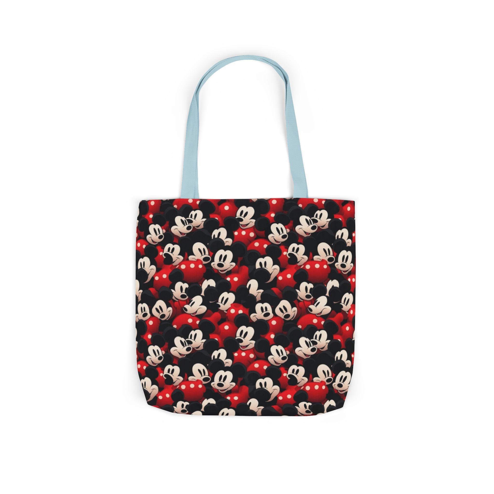 Mickey Mouse Canvas Tote — Retro Cartoon Character Allover Print