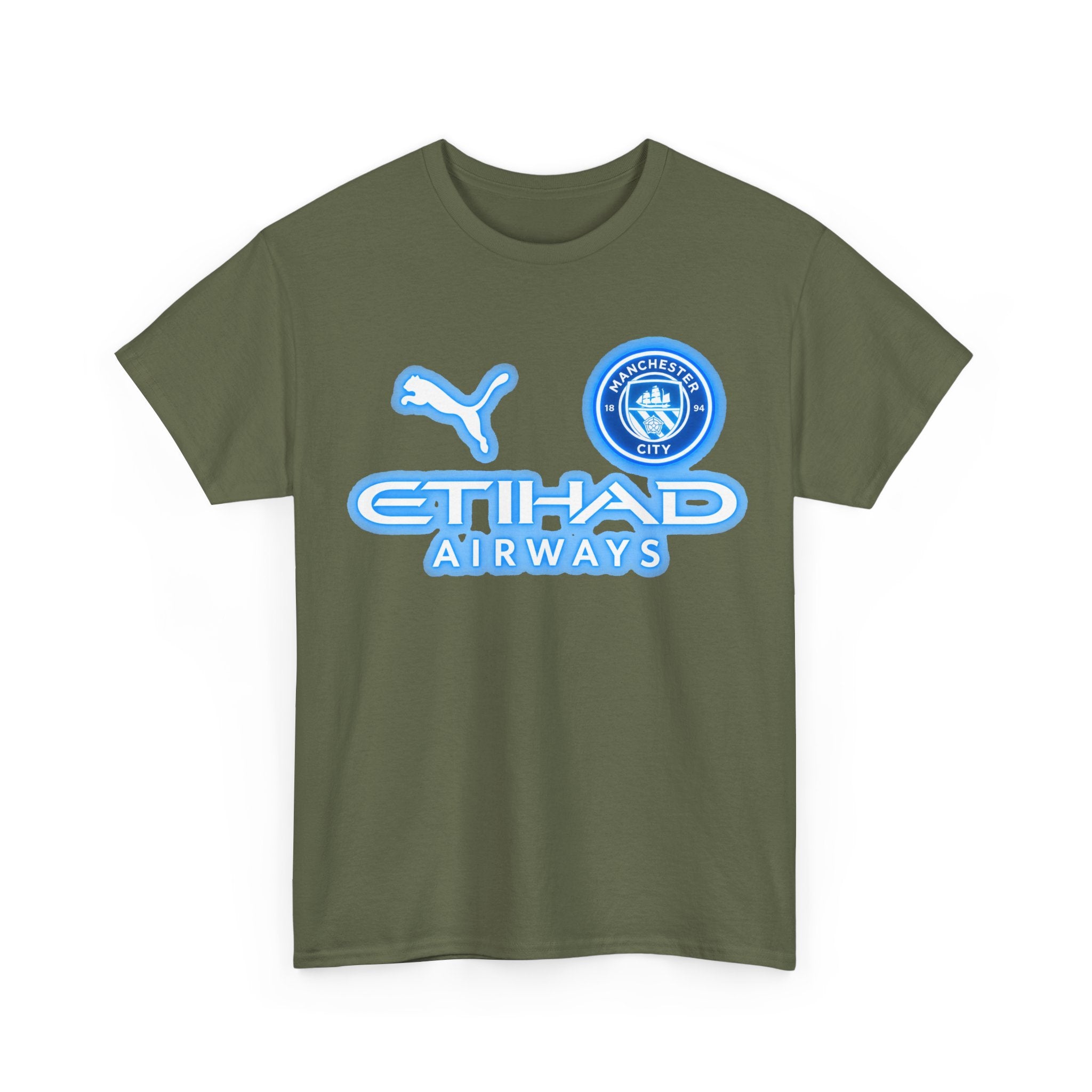 Manchester City Inspired Etihad Airways Logo Tee