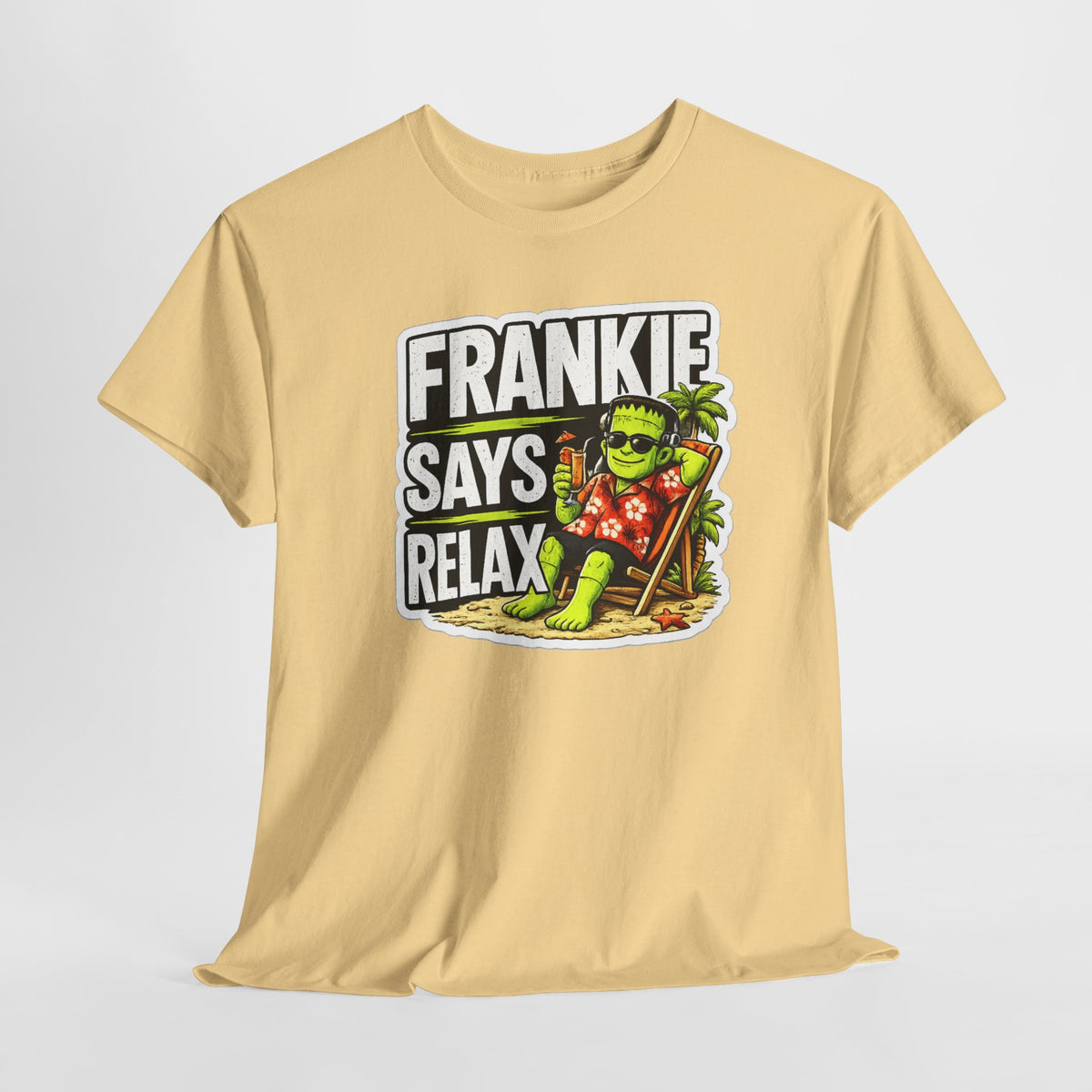 Frankie Says Relax Funny Graphic Cotton T-Shirt