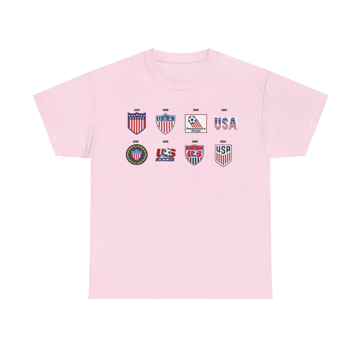 USA Soccer Logos Graphic Tee — Retro American Soccer Logo T‑Shirt