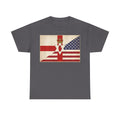 Northern Ireland + American Flag Tee — Vintage Graphic Shirt