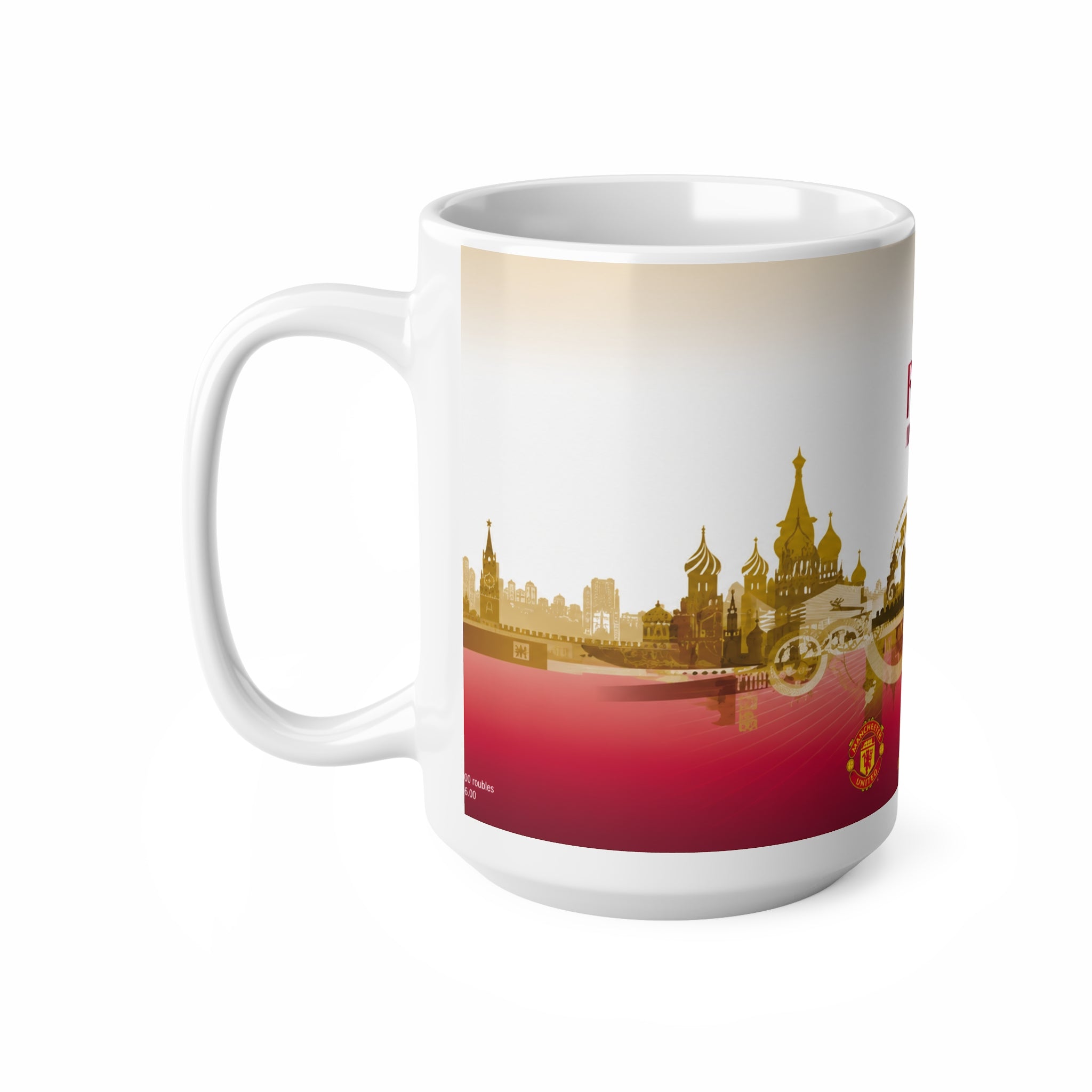 2008 Champions League FInal Programme Cover Inspired Coffee Mug — Ceramic Cup (11oz/15oz)