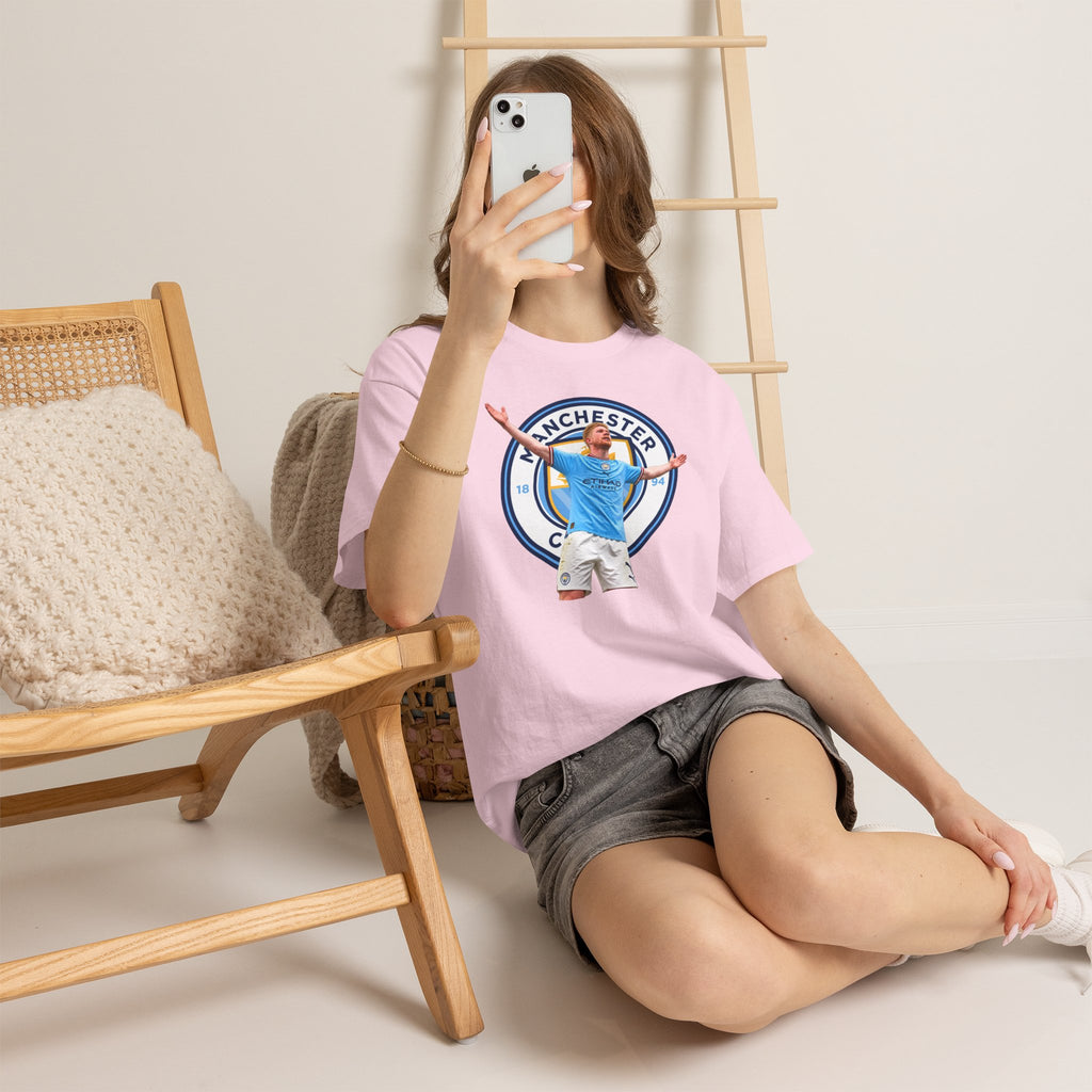Kevin De Bruyne Manchester Football Club Legend Cotton T-Shirt — Player Celebration Graphic T-Shirt