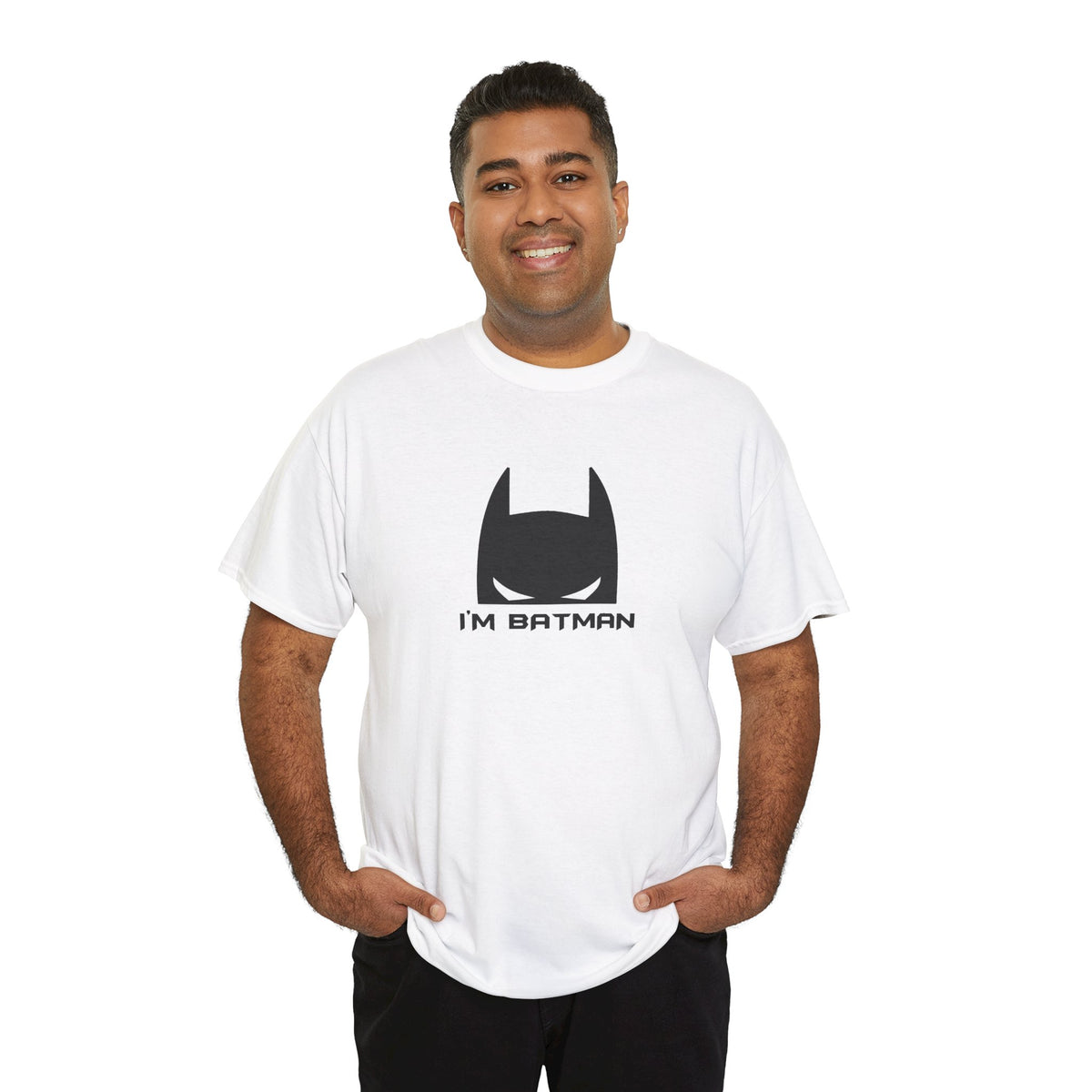 I'm Batman Graphic Tee — Funny Superhero Mask T-Shirt
