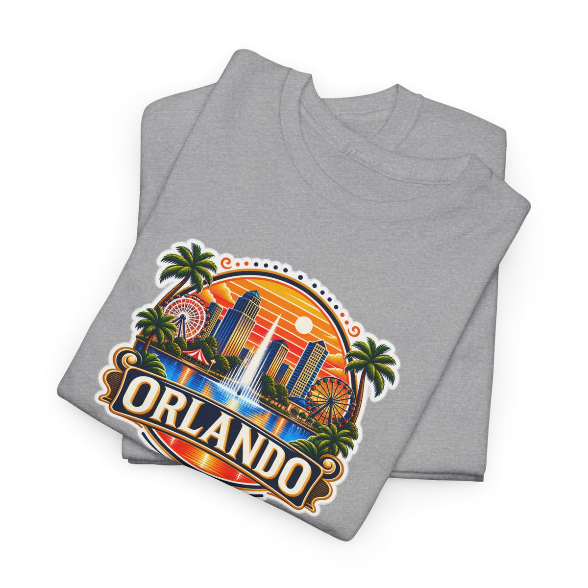 Orlando Sunset Logo Cotton T-Shirt