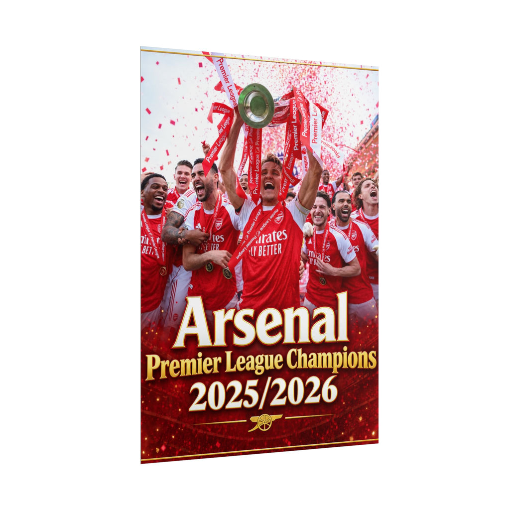 Arsenal Premier League Champions 2025/2026 Rolled Poster