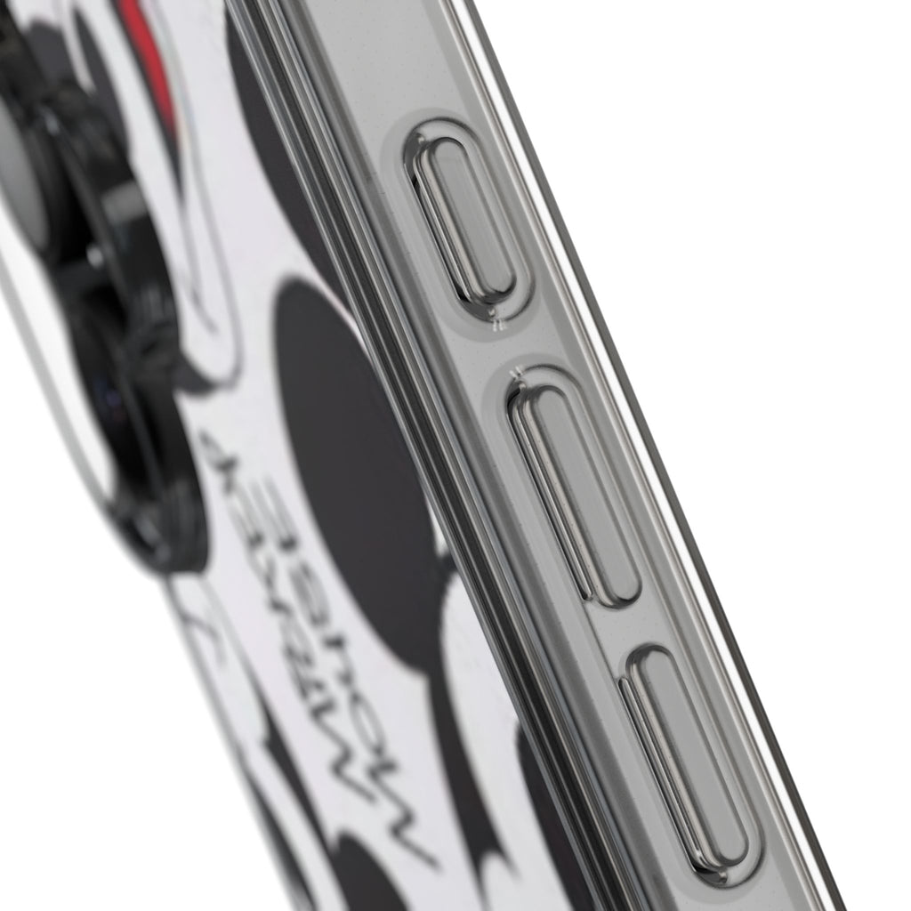 Mickey Mouse Clear Phone Case – Retro Cartoon Pattern Clear Case