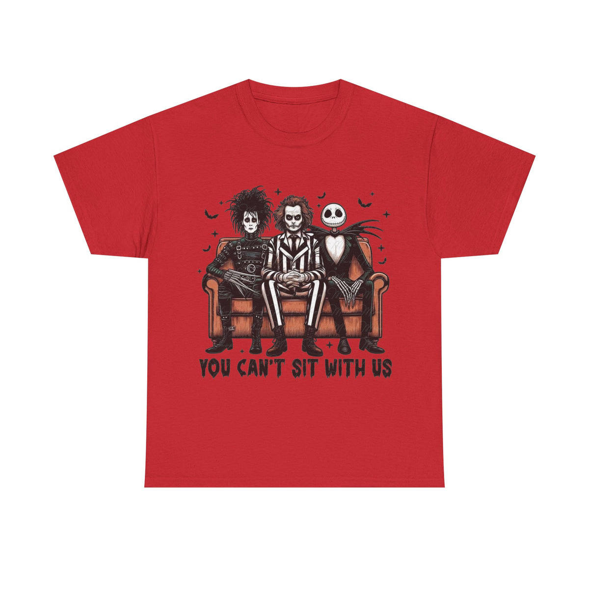 Johnny Depp Graphic Tee — 'You Can't Sit With Us' Halloween Horror Trio T-Shirt