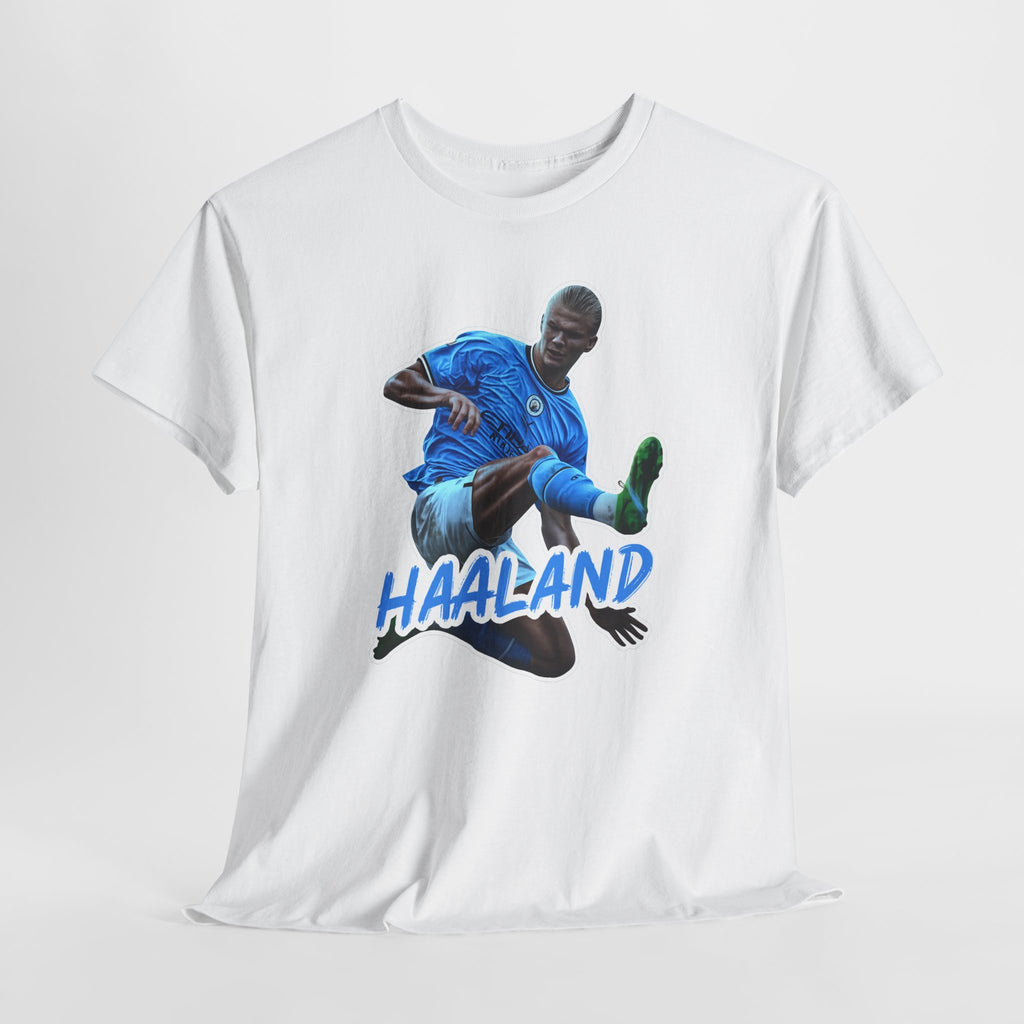 Erling Haaland Manchester City Soccer T‑Shirt – Dynamic Action Graphic Tee