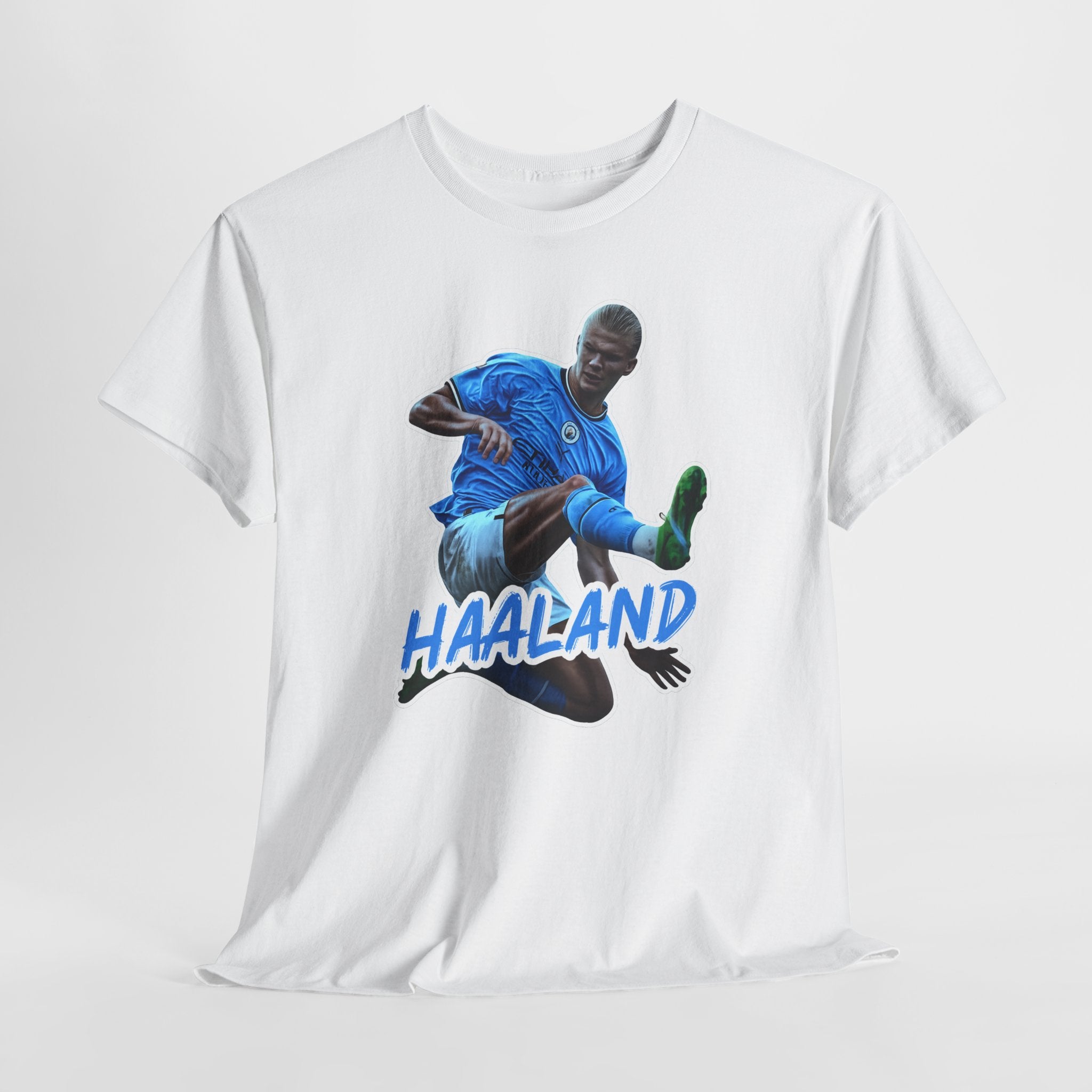 Erling Haaland Manchester City Soccer T‑Shirt – Dynamic Action Graphic Tee