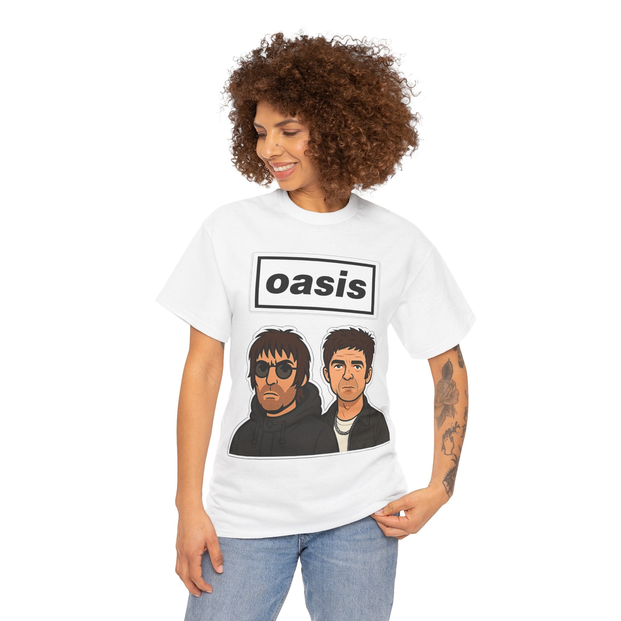 Oasis Inspired Unofficial Band Logo Tee — 'oasis' Graphic T-Shirt