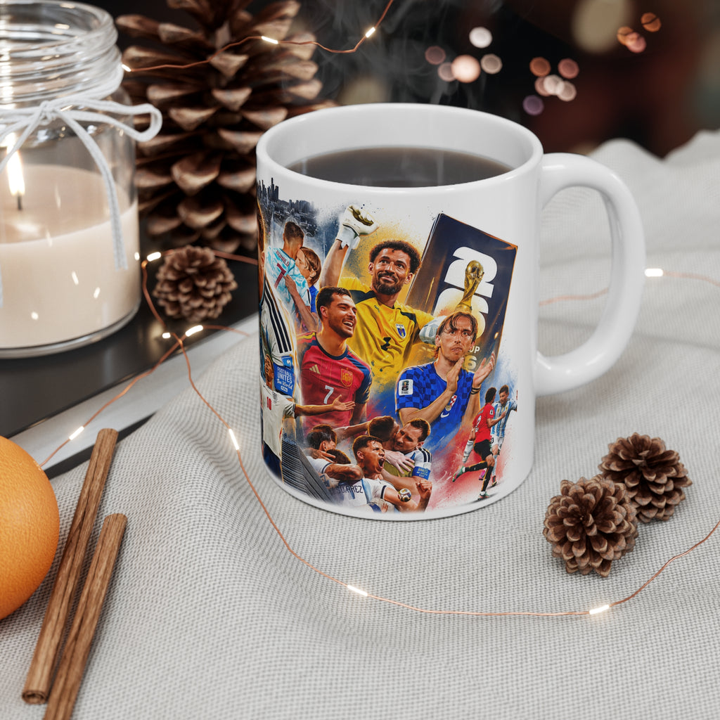 World Cup 2026 Legends Collage Mug — Ceramic 11oz & 15oz