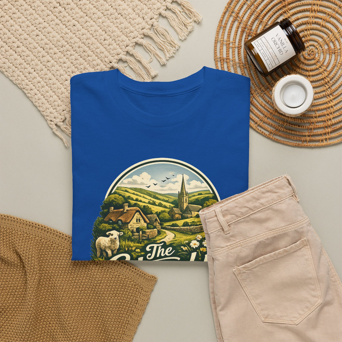 Cotswolds Vintage Landscape T‑Shirt — The Cotswolds Countryside Tee