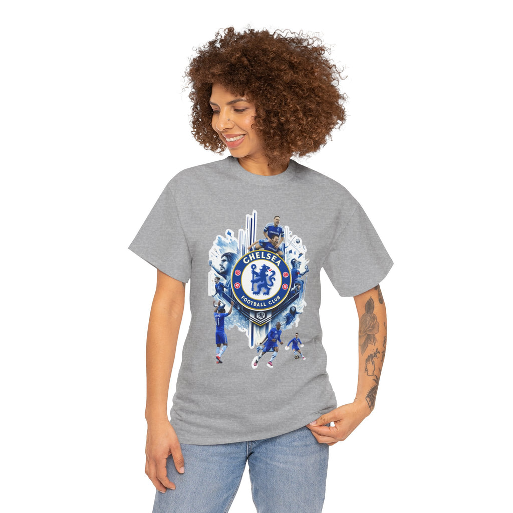 Chelsea FC Crest Players T-Shirt — Blue Football Fan Tee
