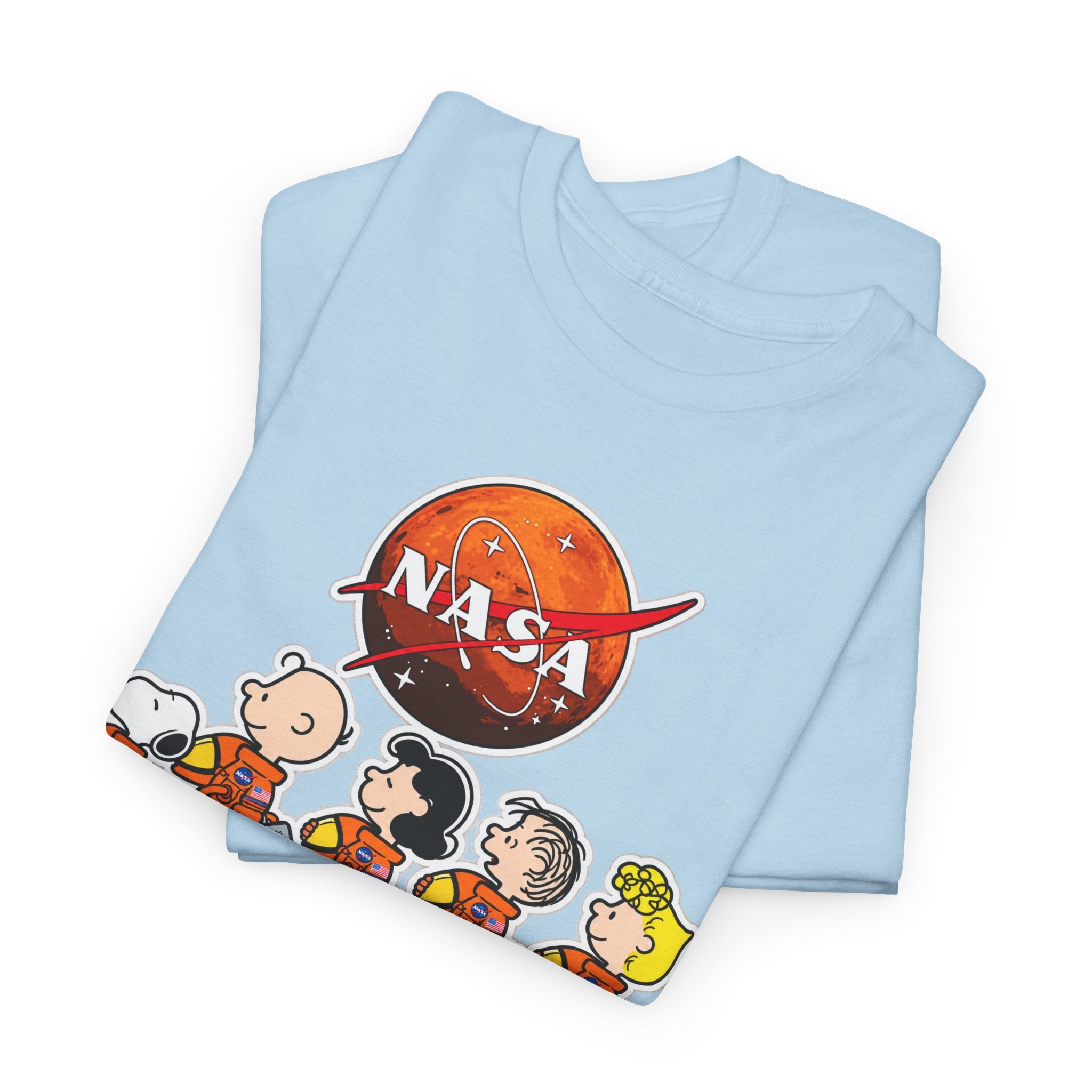 NASA Peanuts Cartoon T‑Shirt — Retro Space Snoopy & Crew Graphic Tee