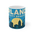 Orlando Skyline Coffee Mug — "Orlando The City Beautiful" Retro Travel Ceramic Cup