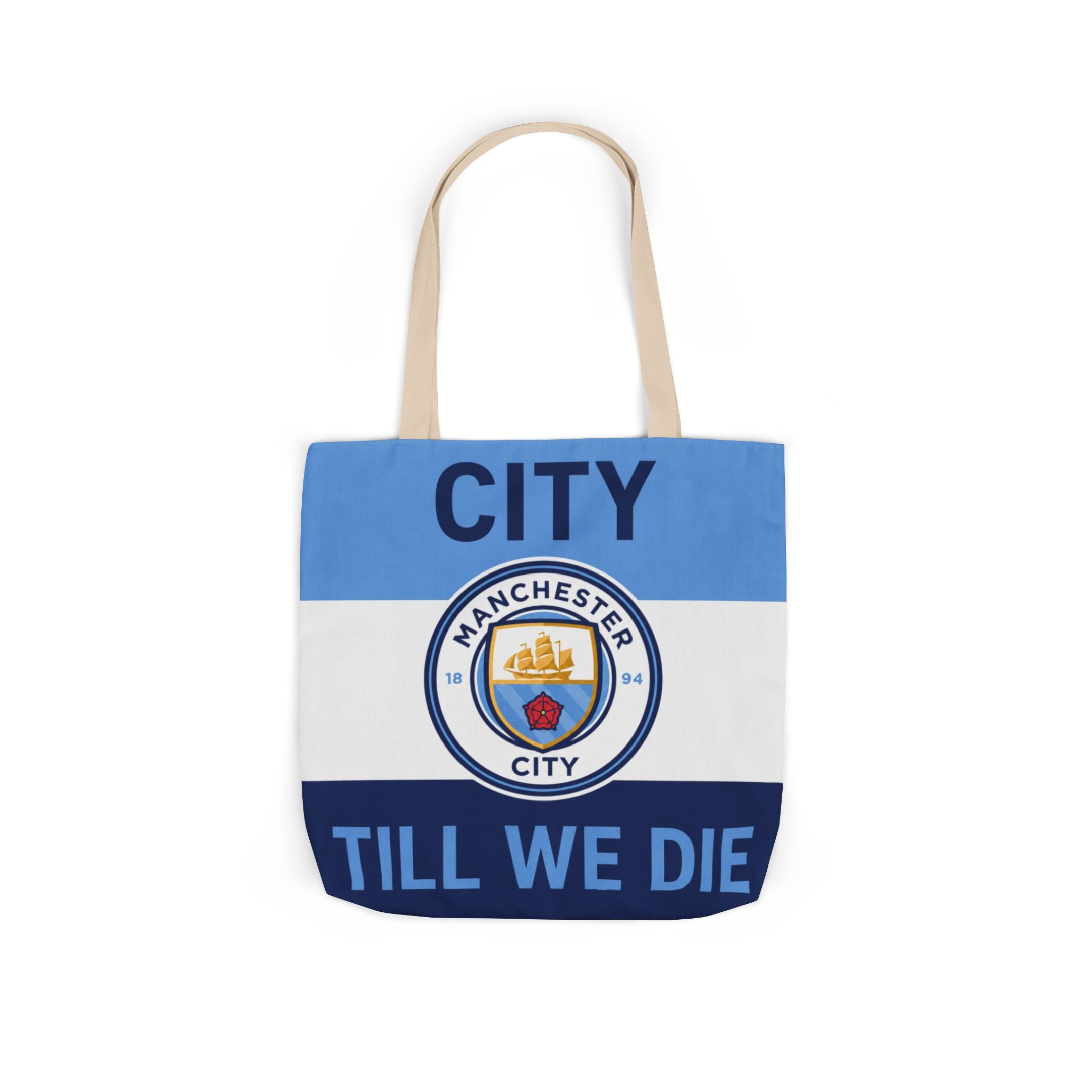 City Till We Die Unofficial Canvas Tote Bag — Manchester Football Fan Bag